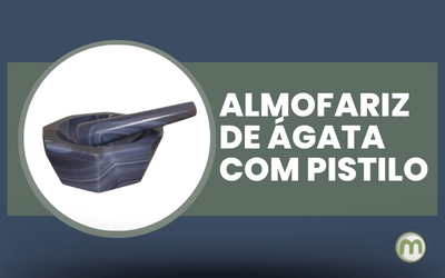 Almofariz de Ágata com Pistilo